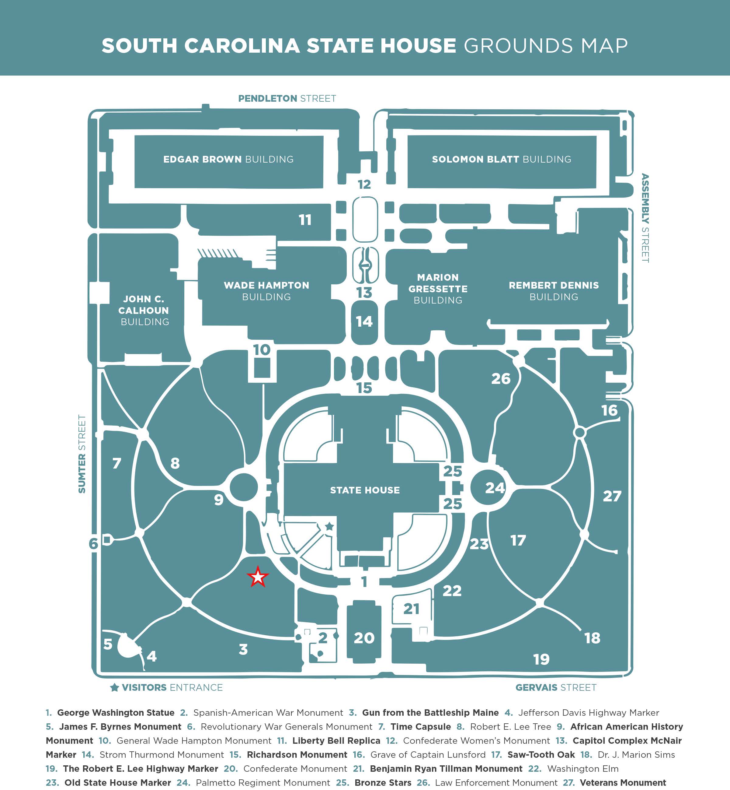 Proposed Location on the State House Grounds